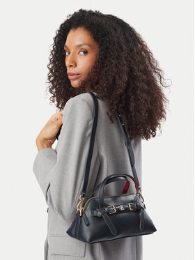 Tommy Hilfiger Tommy Hilfiger Torebka Th Buckle Mini Tote AW0AW19034 Granatowy