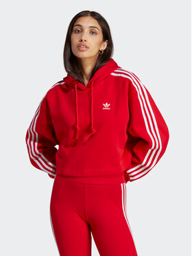 adidas adidas Džemperis Adicolor Classics Crop Hoodie IB7389 Raudona Loose Fit