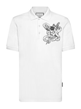 PHILIPP PLEIN PHILIPP PLEIN Polo 839 Bianco Slim Fit