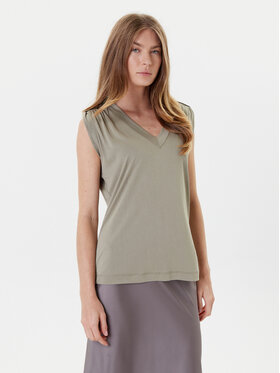 Guess Guess Bluzka W5YP52 KCYW2 Zielony Regular Fit