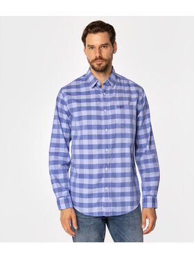 Lee Cooper Lee Cooper Koszula WILL Niebieski Regular Fit