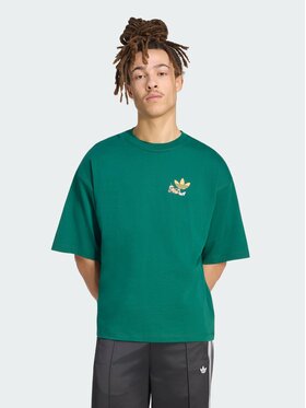 adidas adidas T-Shirt 164213 Zielony Oversize
