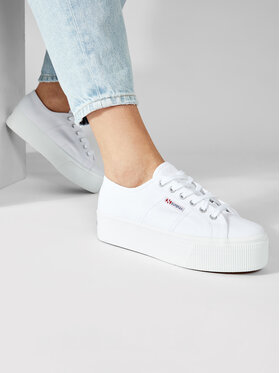 Superga Superga Sneakers aus Stoff 2790 Cotw Linea Up And Down S9111LW Weiß