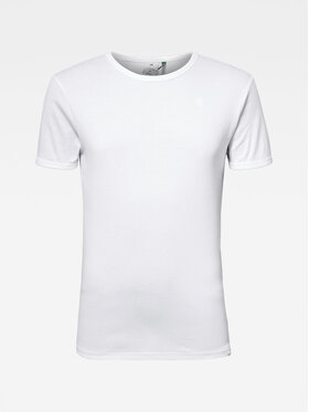 G-Star Raw G-Star Raw Komplet 2 t-shirtów D07205-124-110 Biały Slim Fit
