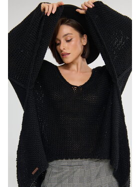 blue shadow blue shadow Sweter Hitti BS Czarny Standard Fit