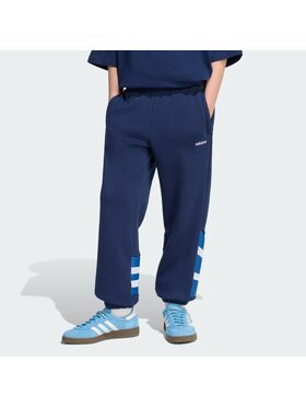 adidas adidas Spodnie materiałowe 159172 Niebieski jasny Loose Fit