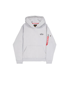 Alpha Industries Alpha Industries Bluza Signature Backprint Hoodie Szary Regular Fit