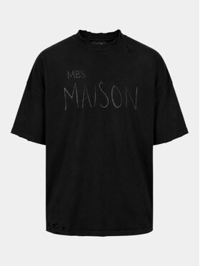 MADE BY SOCIETY MADE BY SOCIETY T-Shirt RAW FIT - T17577 Czarny Basic Fit