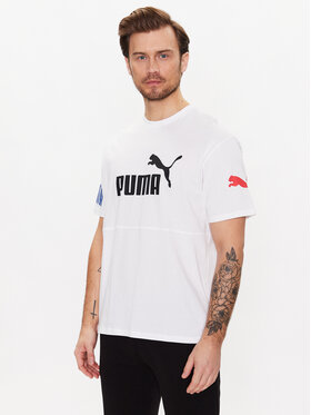 Puma Puma T-Shirt Power Colourblock 673321 Biały Relaxed Fit