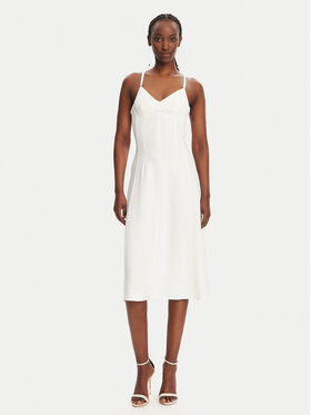 Elisabetta Franchi Elisabetta Franchi Abito da cocktail AB74852E2 360 Bianco Regular Fit