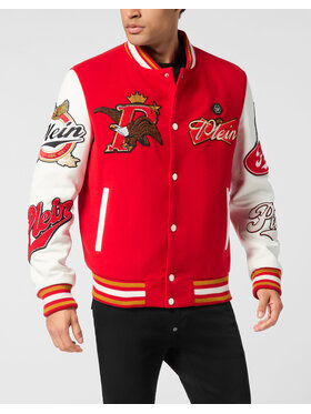 PHILIPP PLEIN PHILIPP PLEIN Bunda bomber 26057 Červená Regular Fit