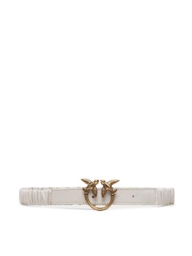Pinko Pinko Pasek Damski Love Ruffle H2 Belt 20222 PLT01 1H212S.Y87E Biały