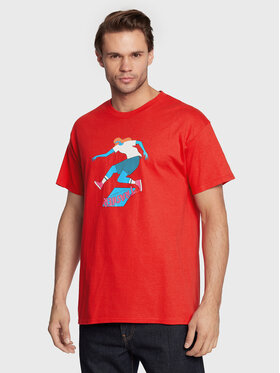 Thrasher Thrasher Тишърт Trasher Tre Червен Regular Fit