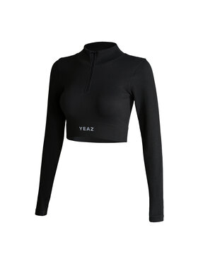 Yeaz Yeaz Longsleeve RUNWAY Longsleeve Czarny Slim Fit