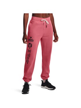Under Armour Under Armour Joggery POJECT ROCK IRON PARADISE FLEECE Różowy Jogger Fit