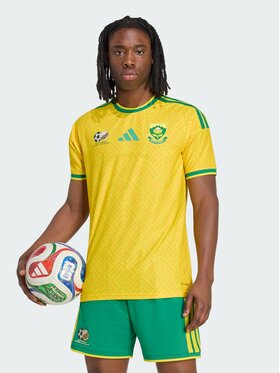 adidas adidas Koszulka techniczna 165670 Żółty Slim Fit