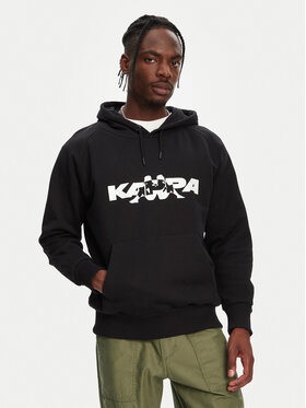 Kappa Kappa Majica dugih rukava Nhayma 341V57W Crna Regular Fit