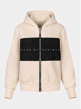 MADE BY SOCIETY MADE BY SOCIETY Bluza Hanorac AXIS REMAINS - H37141 Beżowy Basic Fit