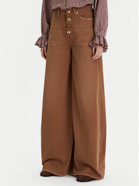 ViCOLO ViCOLO Džínsy DF5057 Hnedá Wide Leg