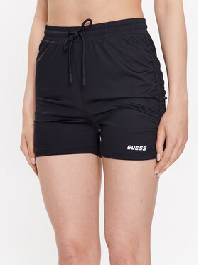 Guess Guess Sportske kratke hlače Ella V3GD14 MC04A Crna Slim Fit