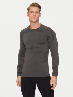 4F 4F Termo bielizeň vrchné diely 4FWAW24USEAM174 Čierna Slim Fit