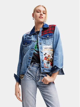 Desigual Desigual Džinsinė striukė 23WWED36 Mėlyna Regular Fit