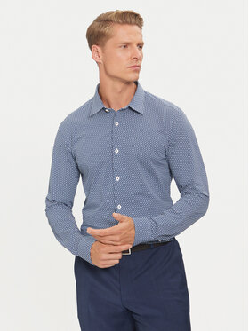 BOSS Boss Cămașă Roan 50522091 Albastru Slim Fit