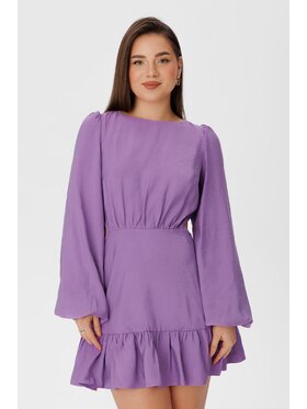 LAURELLA LAURELLA Sukienka codzienna 4SS115 Fioletowy Regular Fit