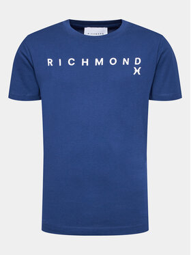 Richmond X Richmond X T-shirt UMA23082TS Blu scuro Regular Fit