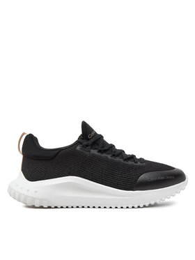 Calvin Klein Jeans Calvin Klein Jeans Сникърси Eva Runner Low Sock Kt In Mtr YW0YW01484 Черен