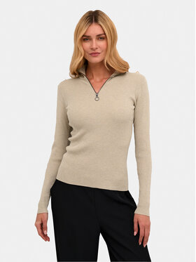 Kaffe Kaffe Pullover Ellie 10508348 Beige Slim Fit