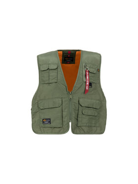 Alpha Industries Alpha Industries Kamizelka Utility Vest Zielony Regular Fit