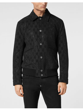 PHILIPP PLEIN PHILIPP PLEIN Kurtka bomber 23457 Czarny Regular Fit