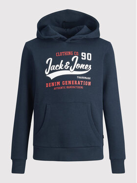 Jack&Jones Junior Majica Dugih Rukava Logo 12212287 Tamnoplava Regular Fit