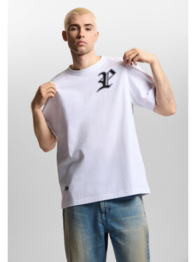PROSTO. PROSTO. T-Shirt Harvard Biały Oversize