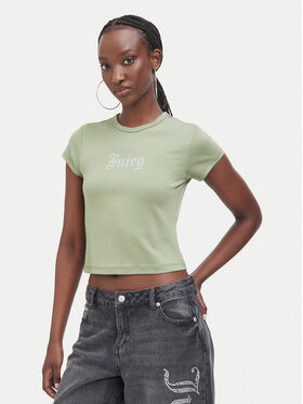 Juicy Couture Juicy Couture Marškinėliai JCWCT226326 Chaki Slim Fit