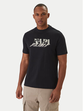 Napapijri Napapijri T-Shirt Lodestar NP0A4FGY Schwarz Regular Fit