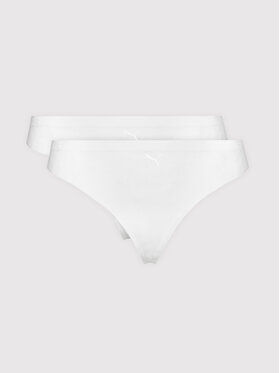 Puma Puma Komplet 2 par stringów 935021 Biały