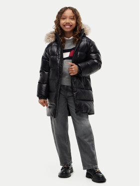 Tommy Hilfiger Tommy Hilfiger Kurtka puchowa KG0KG09674 Czarny Regular Fit