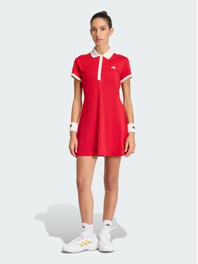 adidas adidas Sukienka tenisowa TENNIS CLASSICS Czerwony Slim Fit