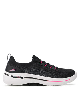 Skechers Skechers Αθλητικά Go Walk Arch Fit 124863/BKHP Μαύρο