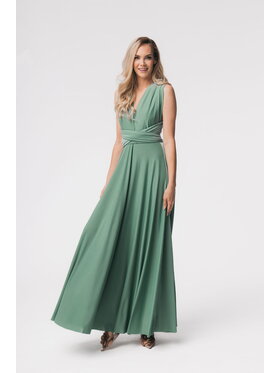 Aurora Aurora Koktejlové šaty Aurora multiway pistacja Zelená Feminine Fit
