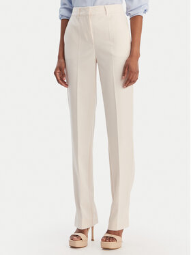 Marella Marella Spodnie materiałowe Pagina 2613131081 Kremowy Slim Fit