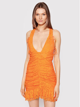 For Love & Lemons For Love & Lemons Kokteilikleit Jamie CD2681 Oranž Regular Fit