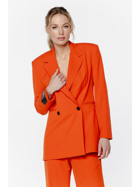 Pilawski Pilawski Marynarka MARYNARKA POMARAŃCZOWA DAMSKA Pomarańczowy Slim Fit