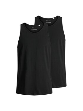 Jack&Jones Jack&Jones Komplet 2 tank topów Basic 12133910 Czarny Regular Fit