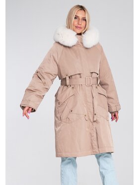FIGL FIGL Vatovaná bunda M1228 Béžová Regular Fit