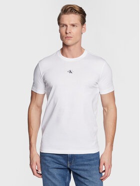 Calvin Klein Jeans Calvin Klein Jeans T-Shirt Monogram J30J322466 Biały Regular Fit