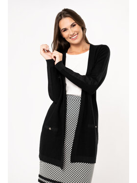 QUIOSQUE QUIOSQUE Kardigan 6TT001 Černá Regular Fit