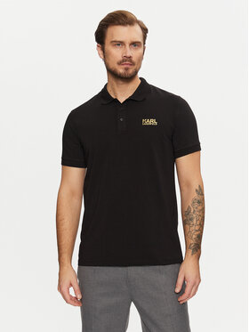KARL LAGERFELD KARL LAGERFELD Pólóing 745088 551235 Fekete Regular Fit